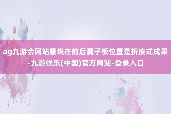 ag九游会网站腰线在前后翼子板位置是折痕式成果-九游娱乐(中国)官方网站-登录入口