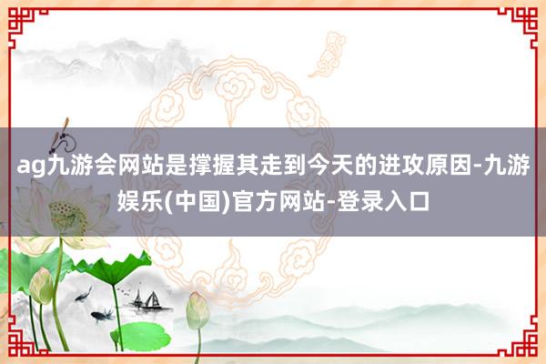 ag九游会网站是撑握其走到今天的进攻原因-九游娱乐(中国)官方网站-登录入口